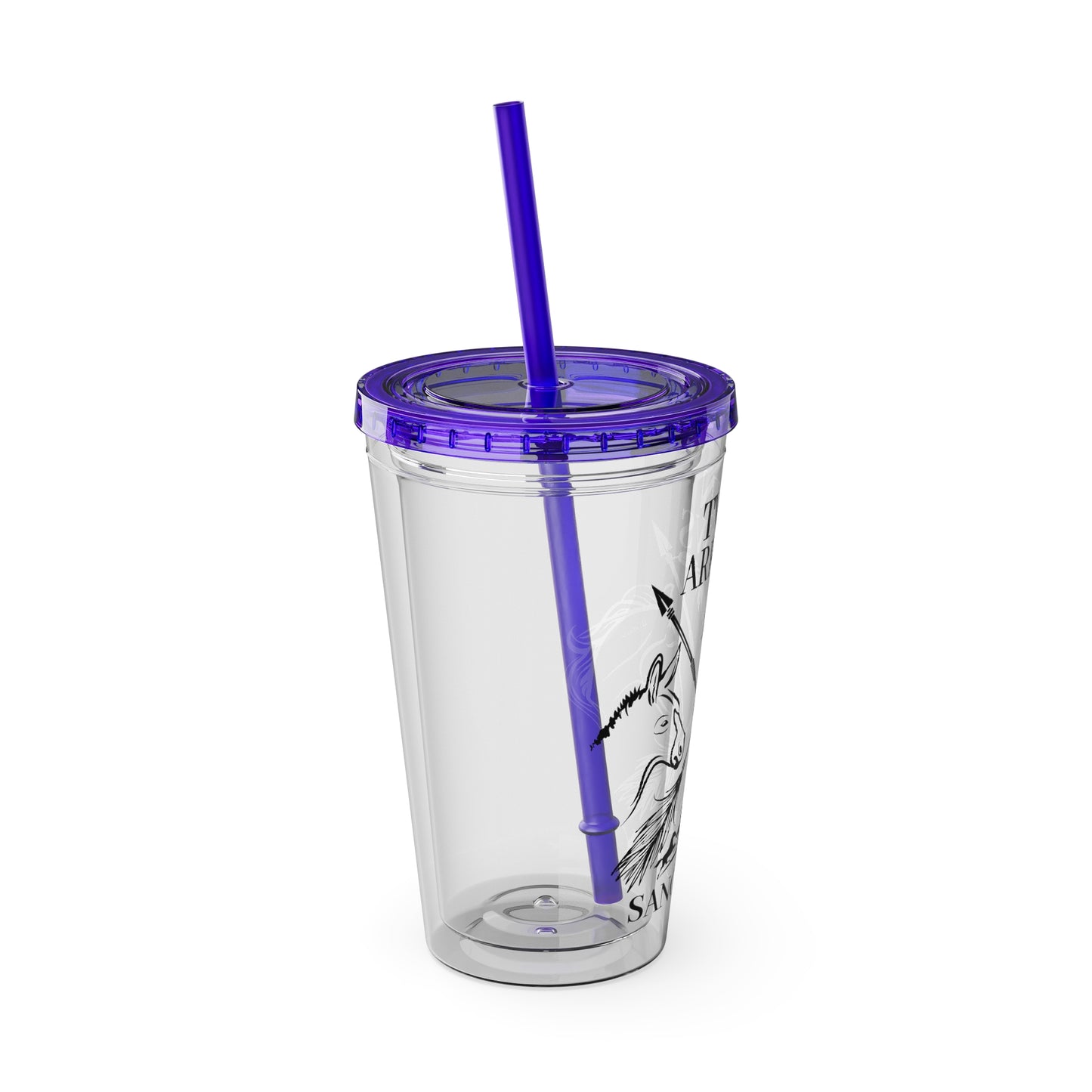 Twin Arrows Sanctuary Tumbler with Straw, 16oz