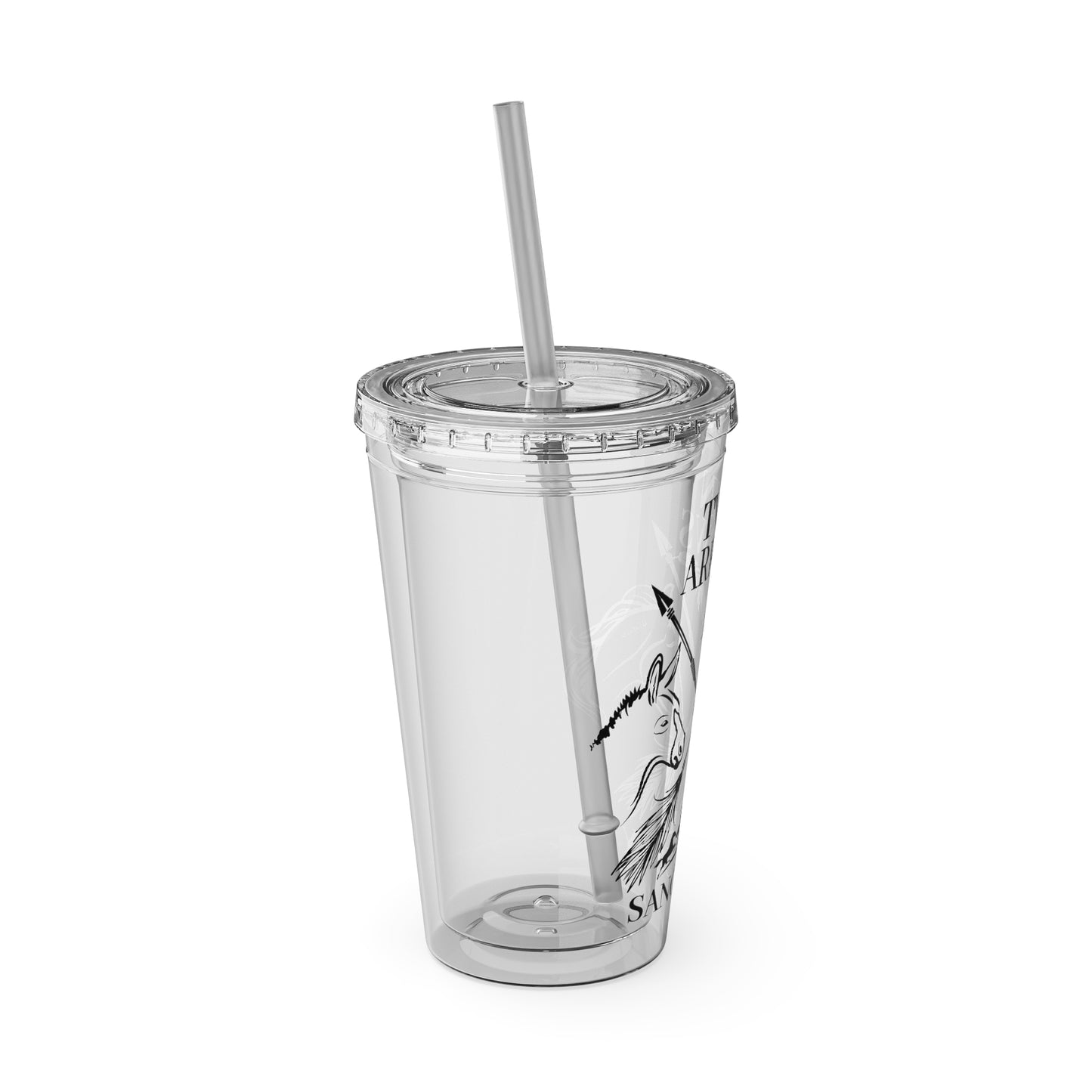 Twin Arrows Sanctuary Tumbler with Straw, 16oz