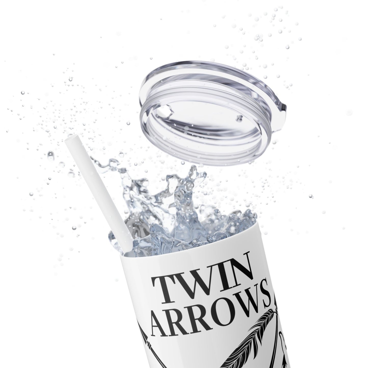 Twin Arrows Logo Tumbler with Straw, 20oz
