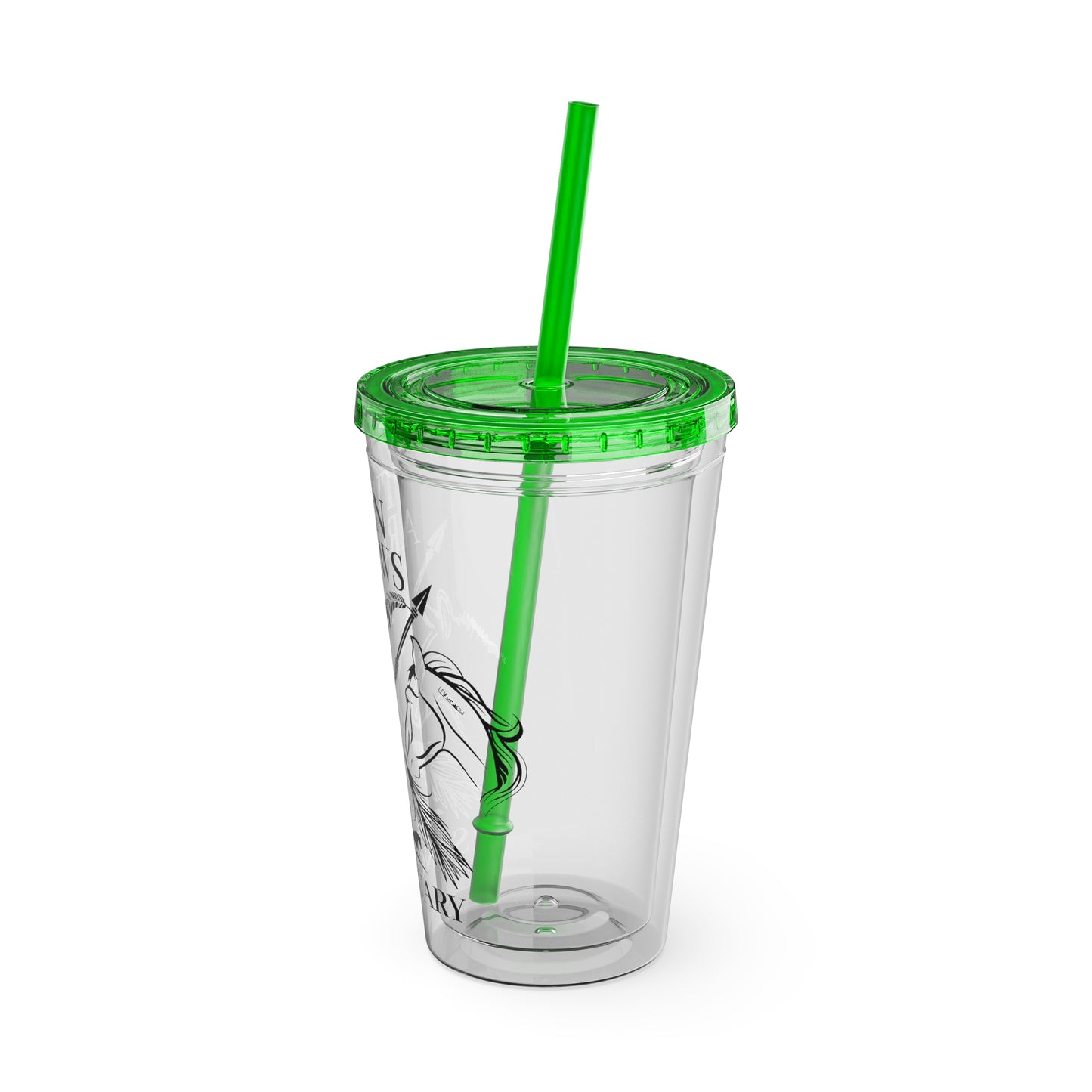 Twin Arrows Sanctuary Tumbler with Straw, 16oz