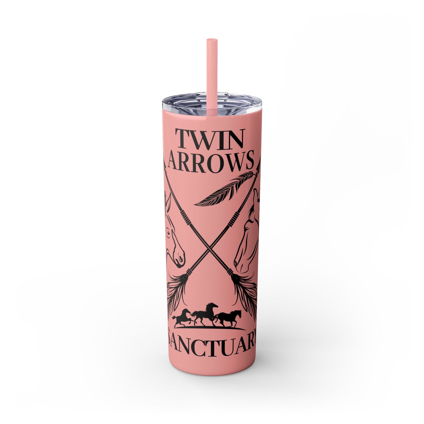 Twin Arrows Logo Tumbler with Straw, 20oz