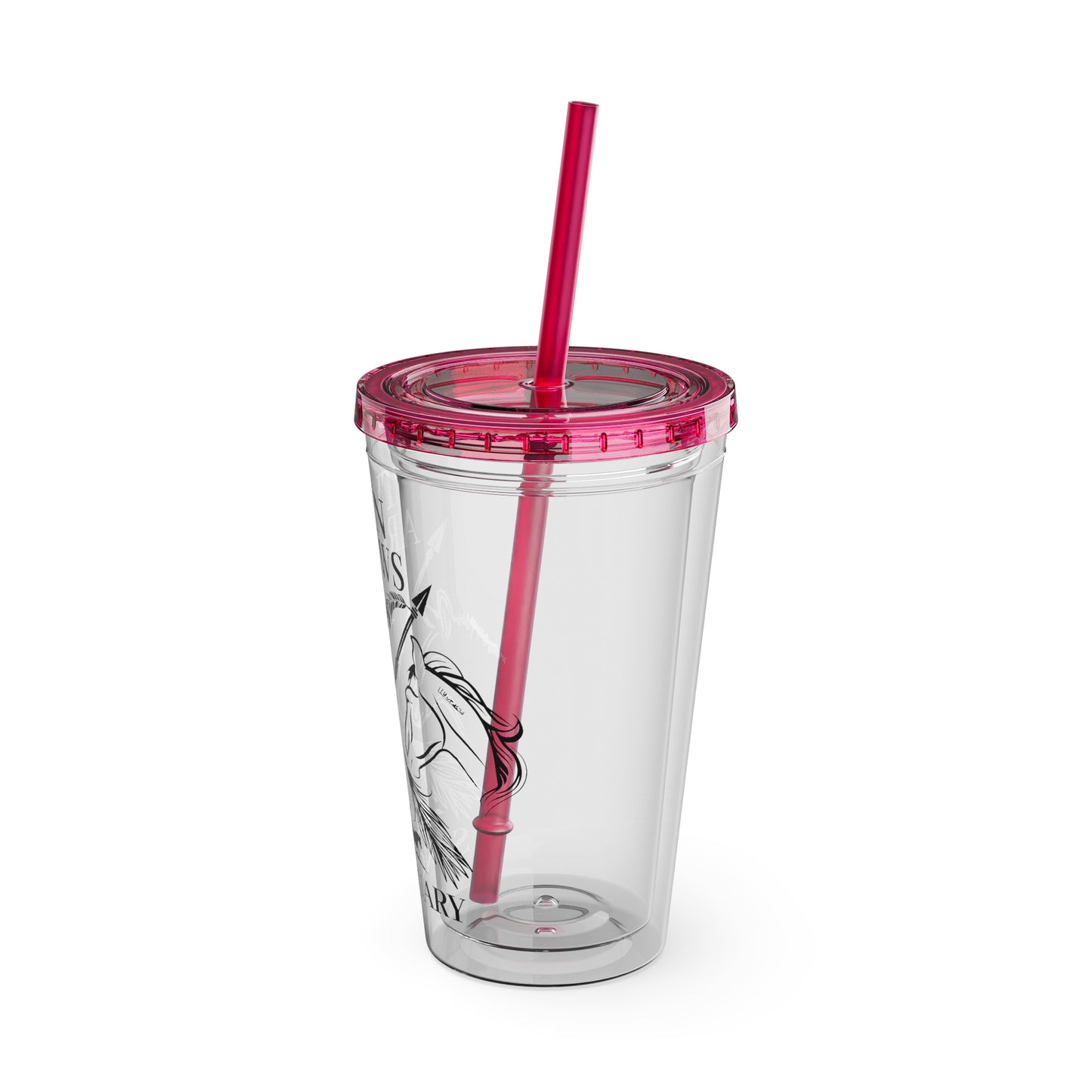 Twin Arrows Sanctuary Tumbler with Straw, 16oz
