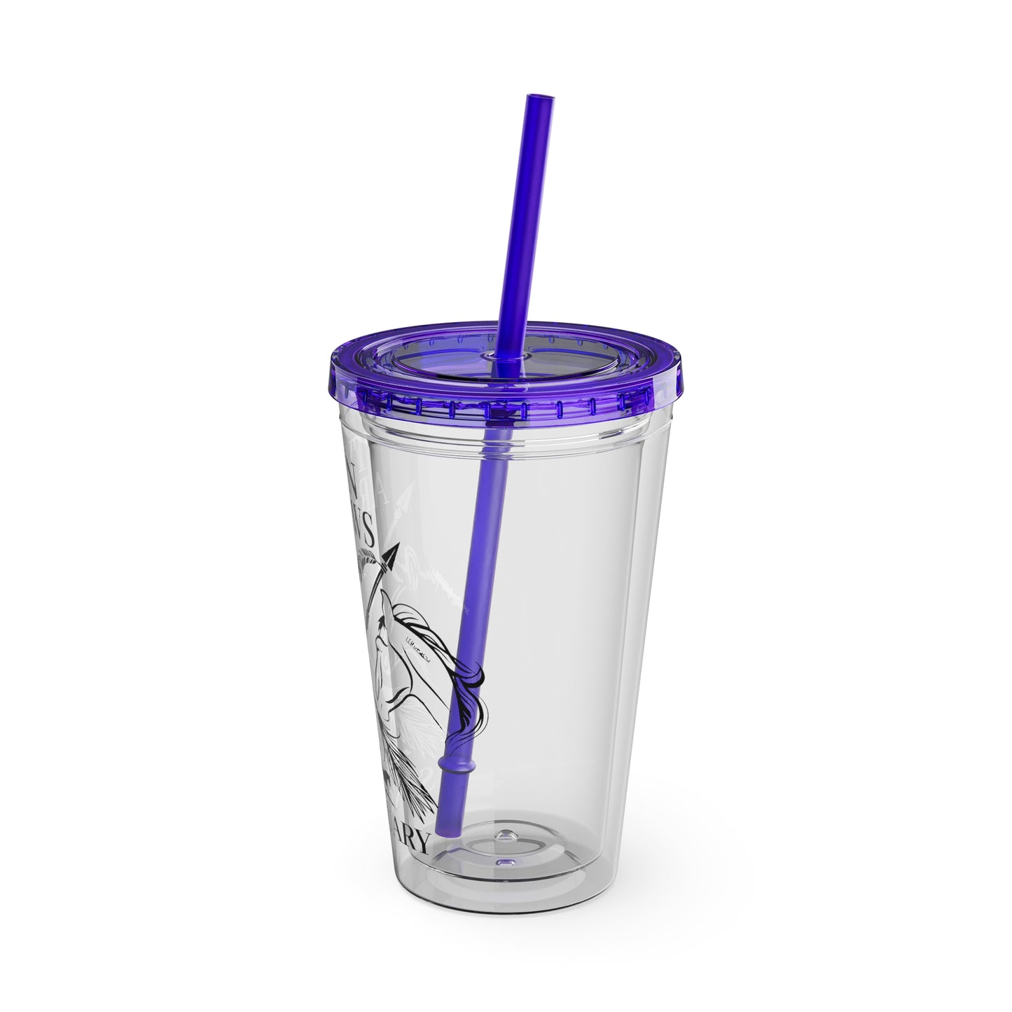 Twin Arrows Sanctuary Tumbler with Straw, 16oz