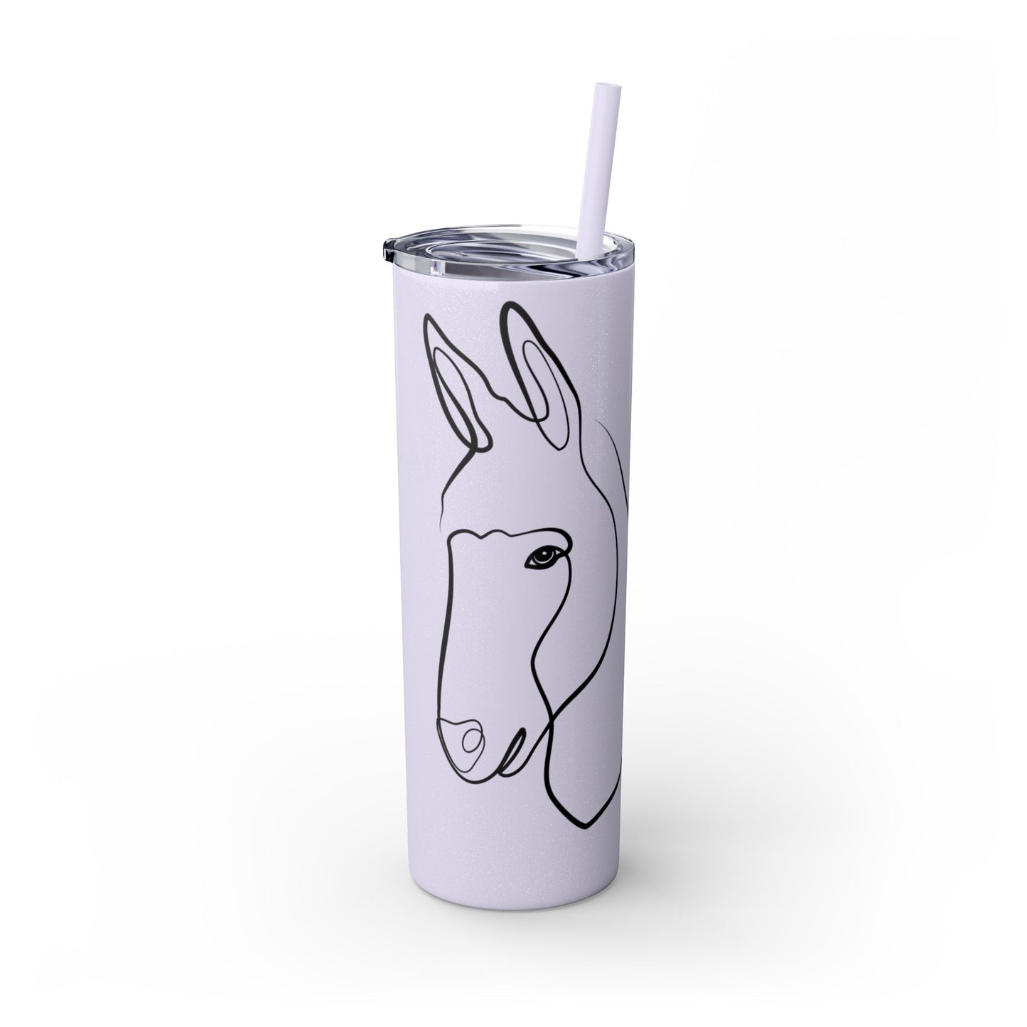 Charlie The Burro Tumbler with Straw, 20oz