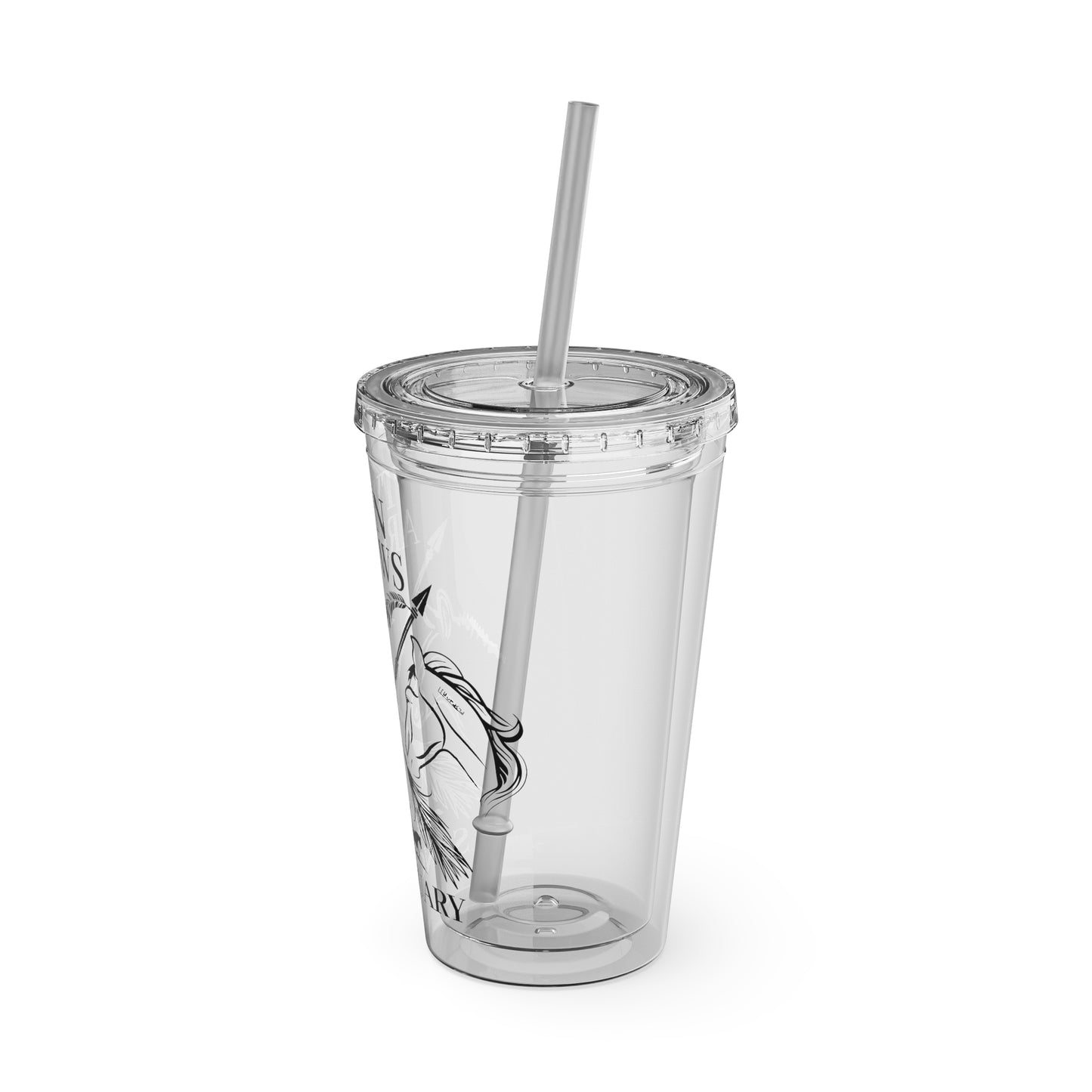 Twin Arrows Sanctuary Tumbler with Straw, 16oz