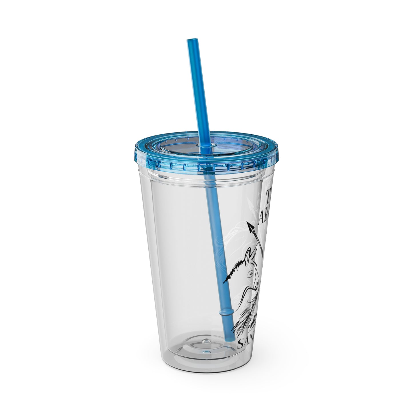 Twin Arrows Sanctuary Tumbler with Straw, 16oz