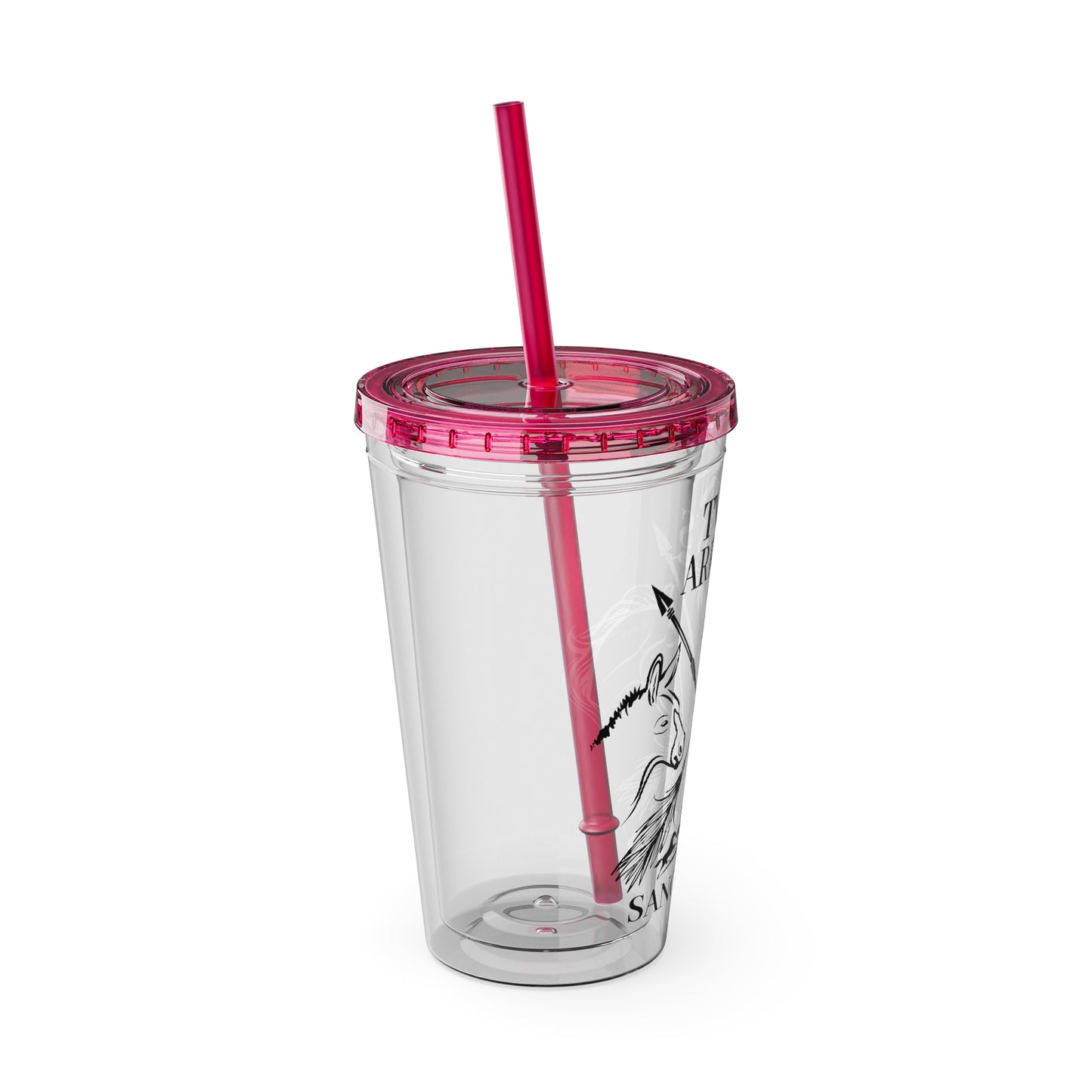 Twin Arrows Sanctuary Tumbler with Straw, 16oz