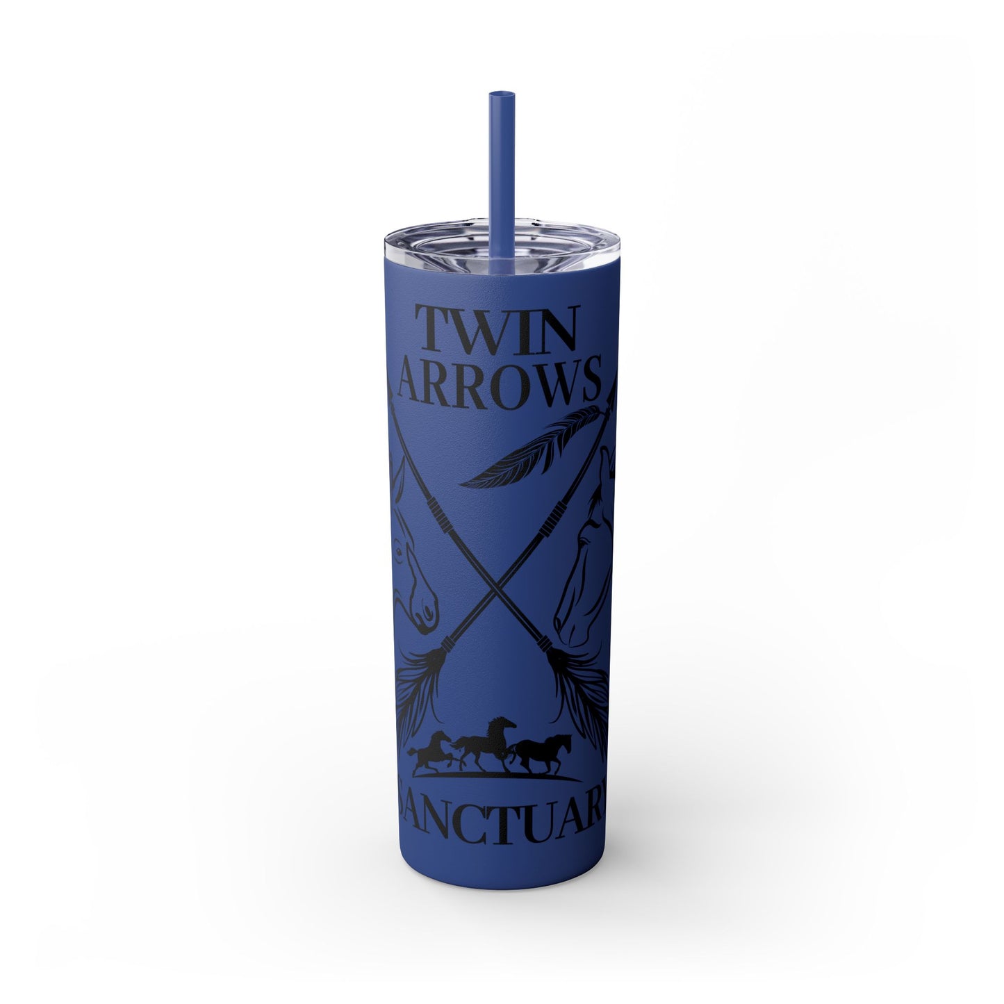 Twin Arrows Logo Tumbler with Straw, 20oz