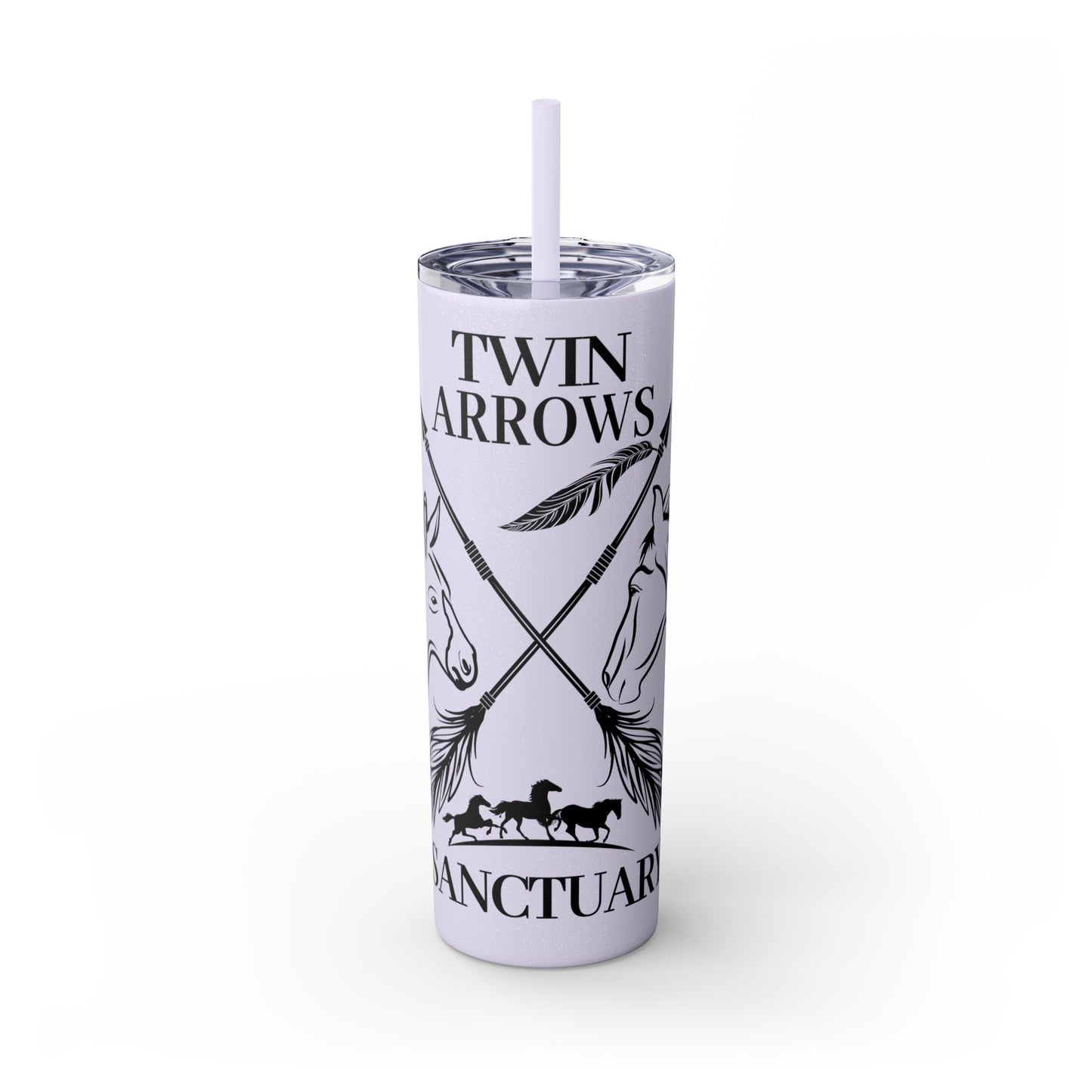 Twin Arrows Logo Tumbler with Straw, 20oz