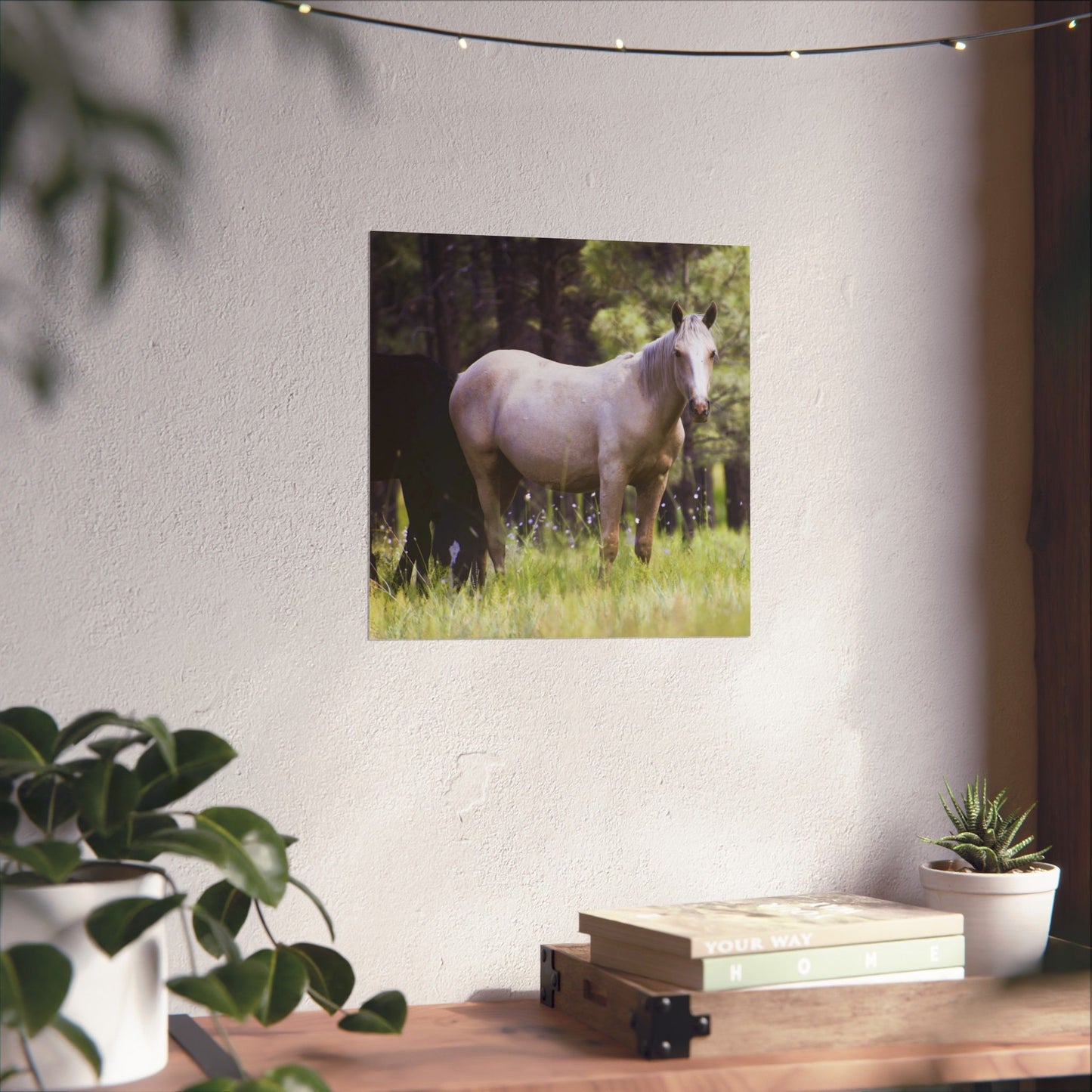 Heber Palomino Mare Matte Vertical Mustang Poster