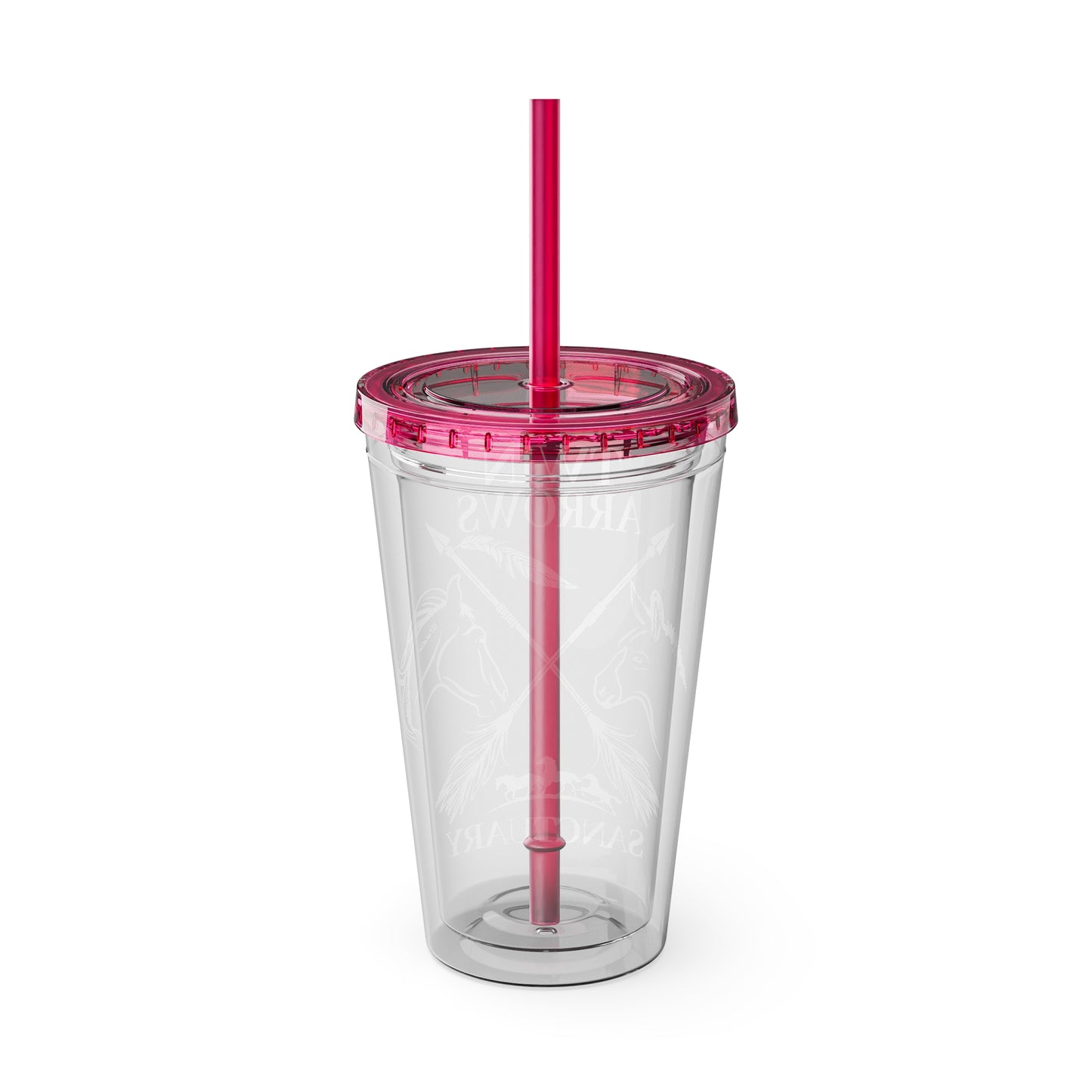 Twin Arrows Sanctuary Tumbler with Straw, 16oz