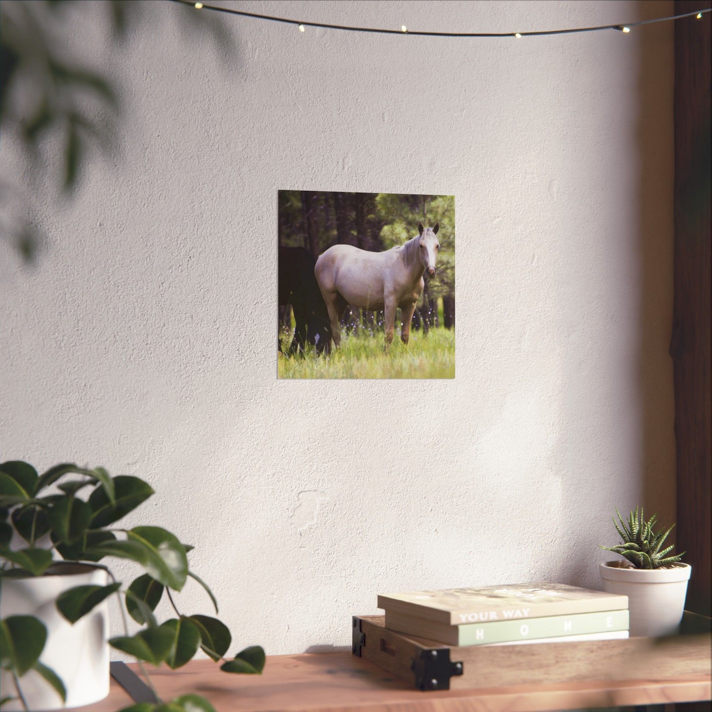 Heber Palomino Mare Matte Vertical Mustang Poster