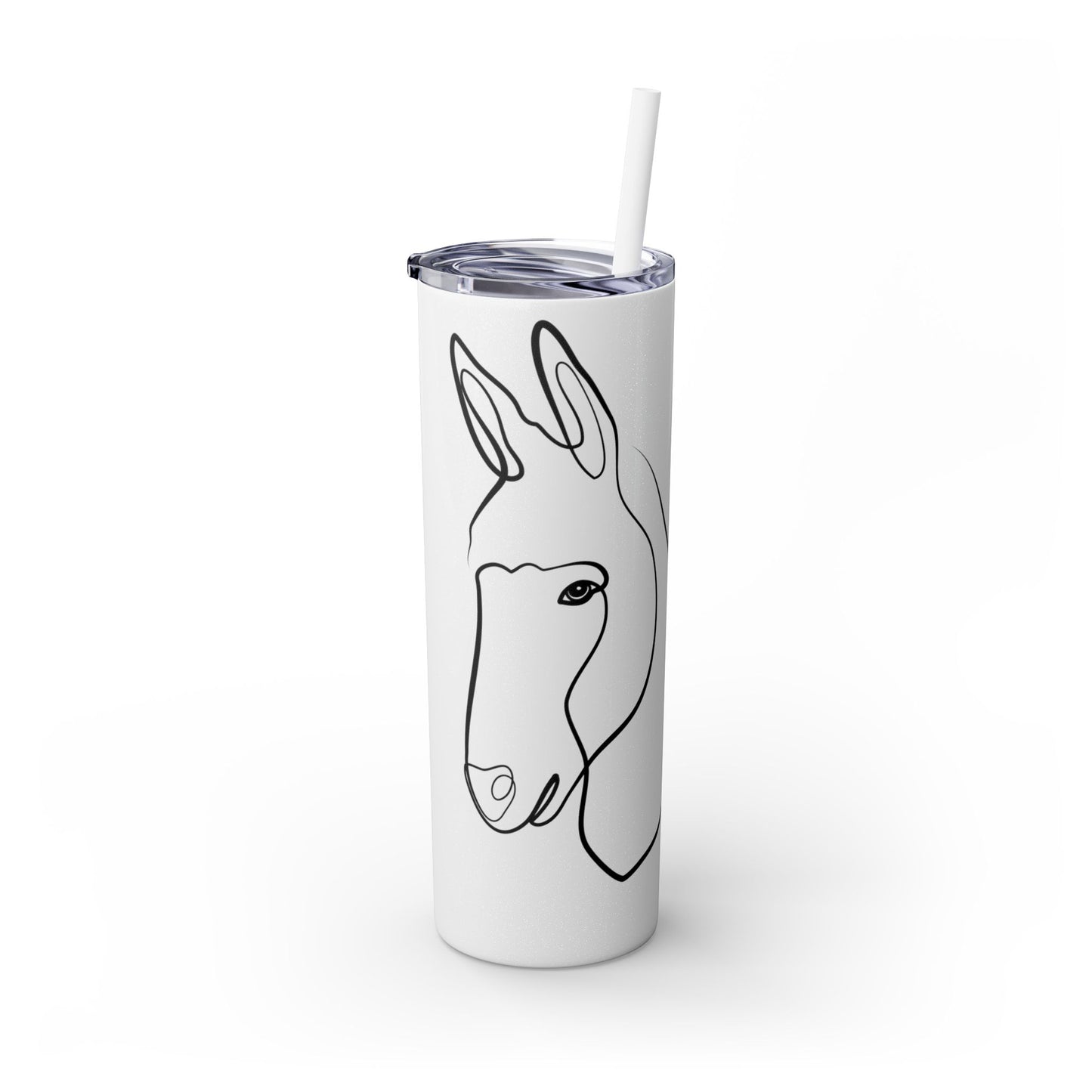 Charlie The Burro Tumbler with Straw, 20oz