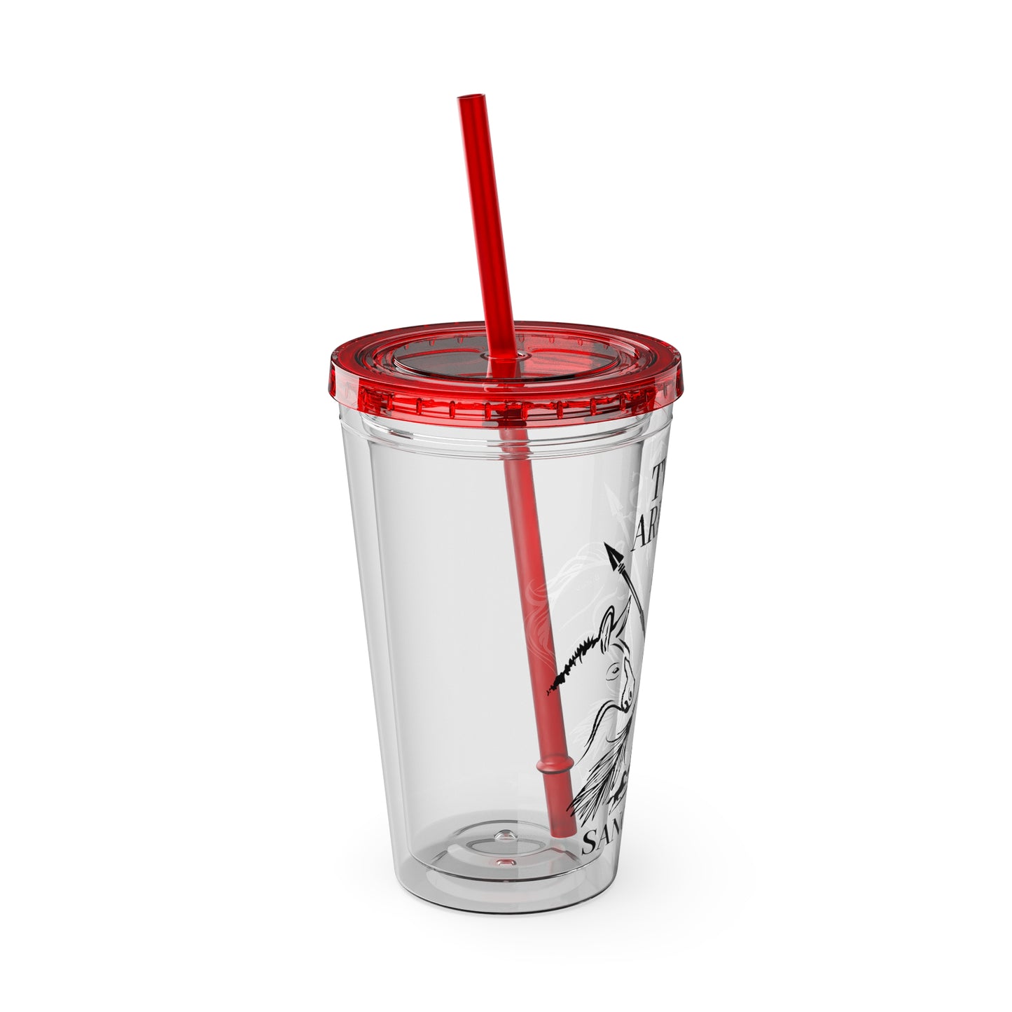 Twin Arrows Sanctuary Tumbler with Straw, 16oz