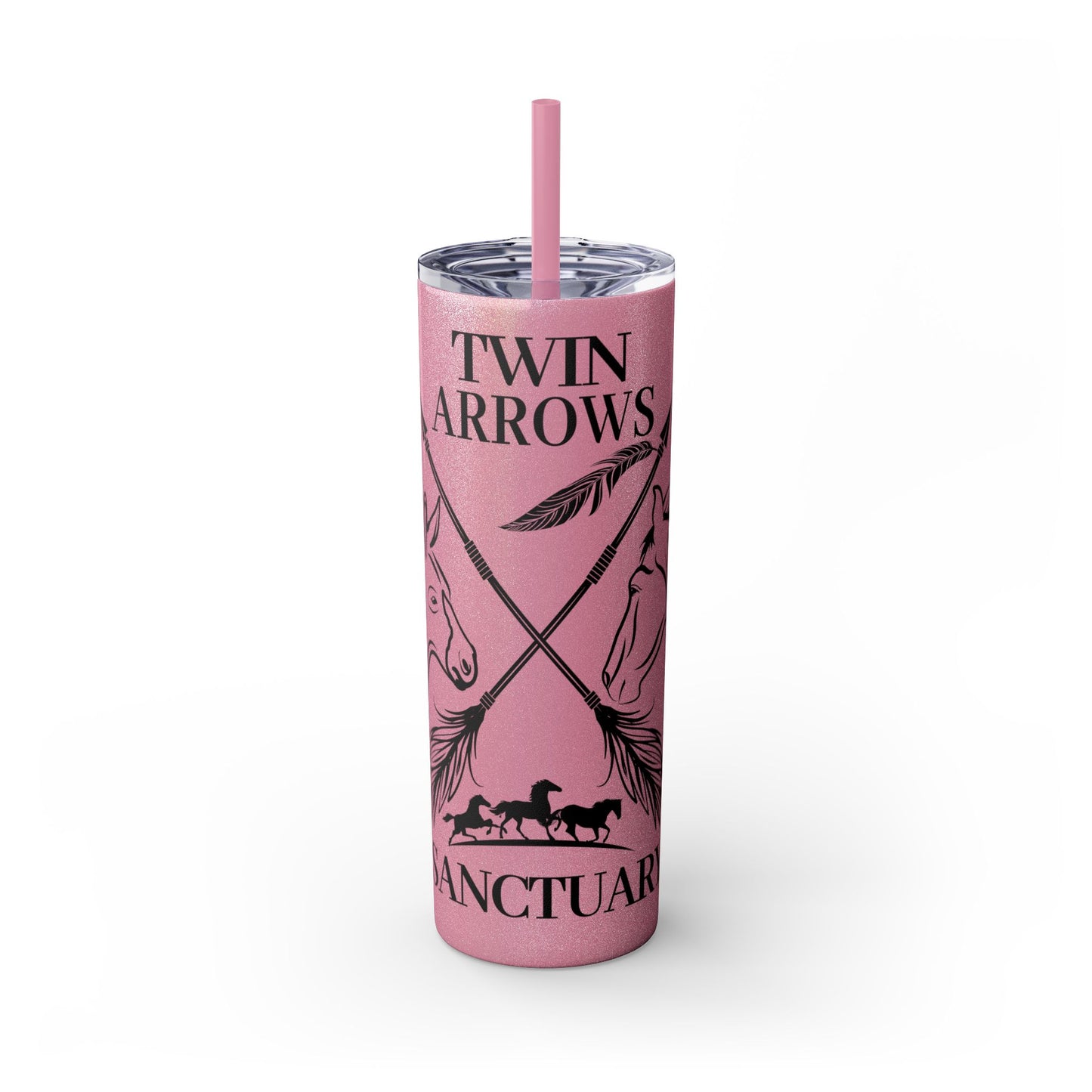 Twin Arrows Logo Tumbler with Straw, 20oz