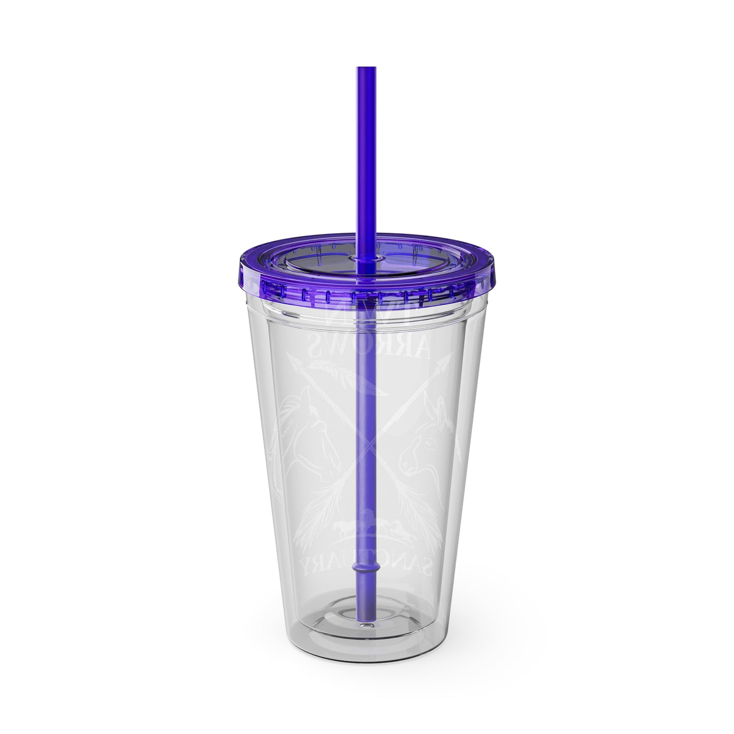 Twin Arrows Sanctuary Tumbler with Straw, 16oz