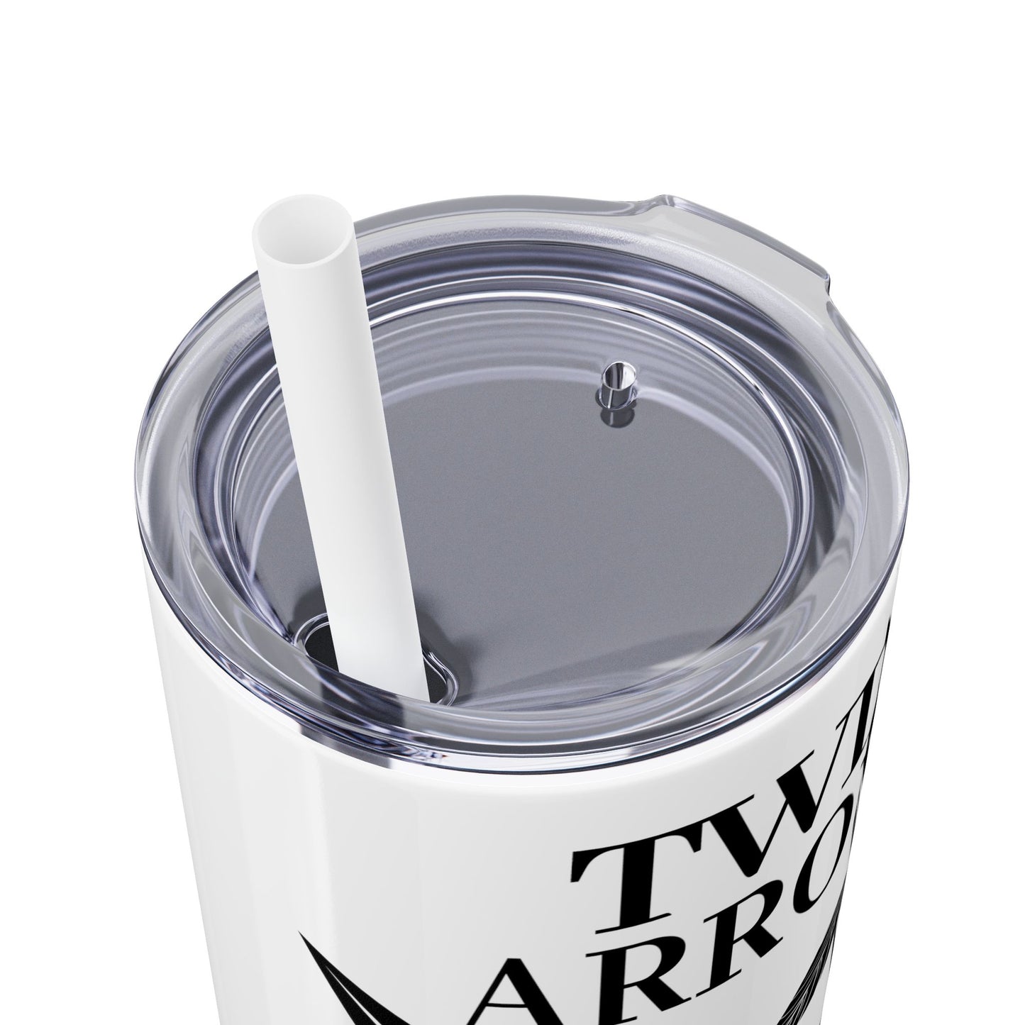 Twin Arrows Logo Tumbler with Straw, 20oz