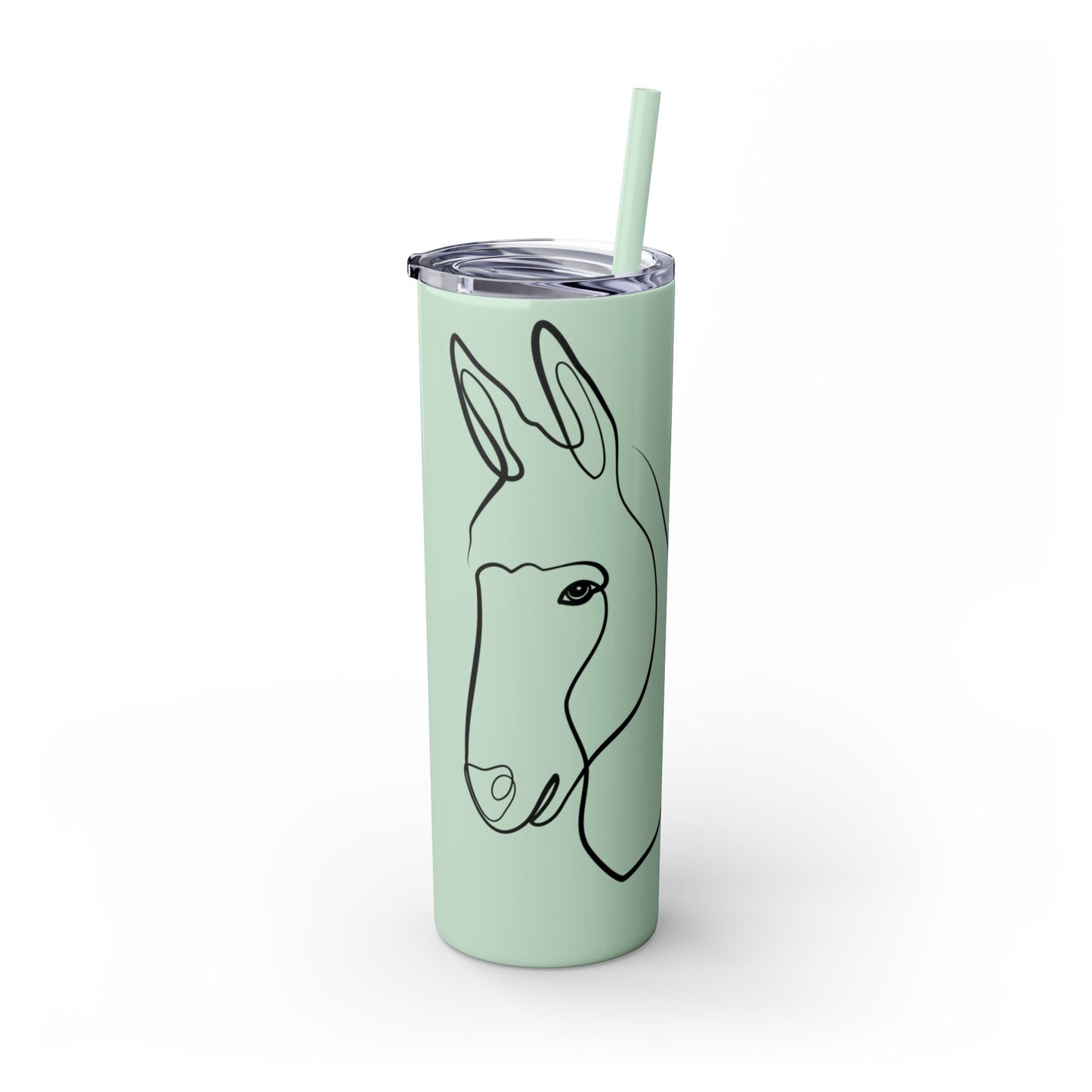 Charlie The Burro Tumbler with Straw, 20oz