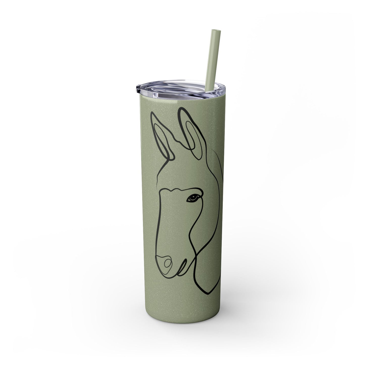 Charlie The Burro Tumbler with Straw, 20oz