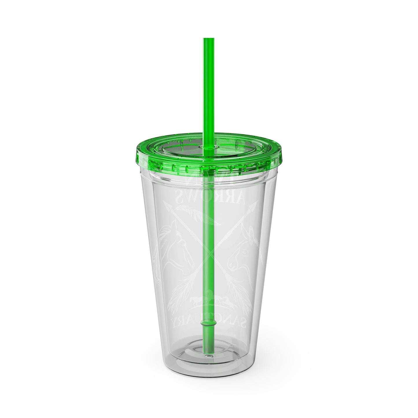 Twin Arrows Sanctuary Tumbler with Straw, 16oz