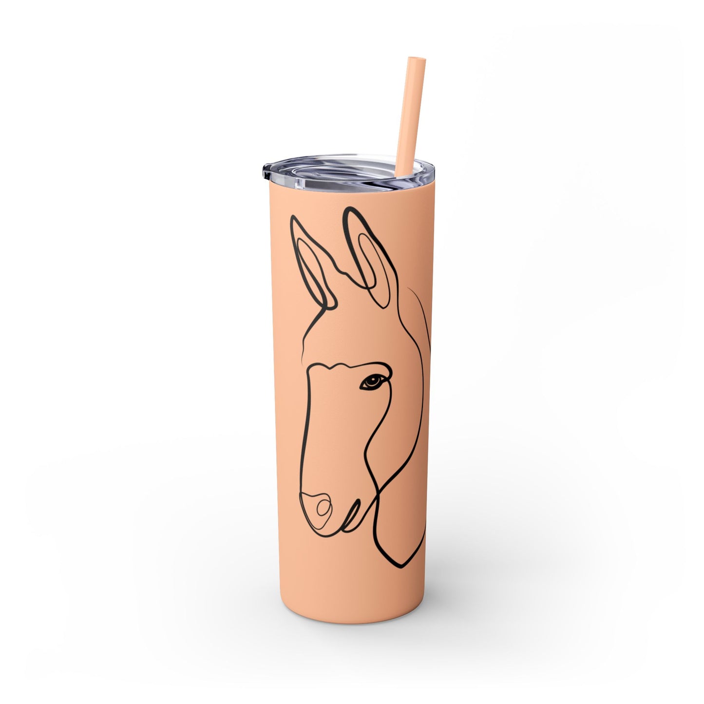 Charlie The Burro Tumbler with Straw, 20oz
