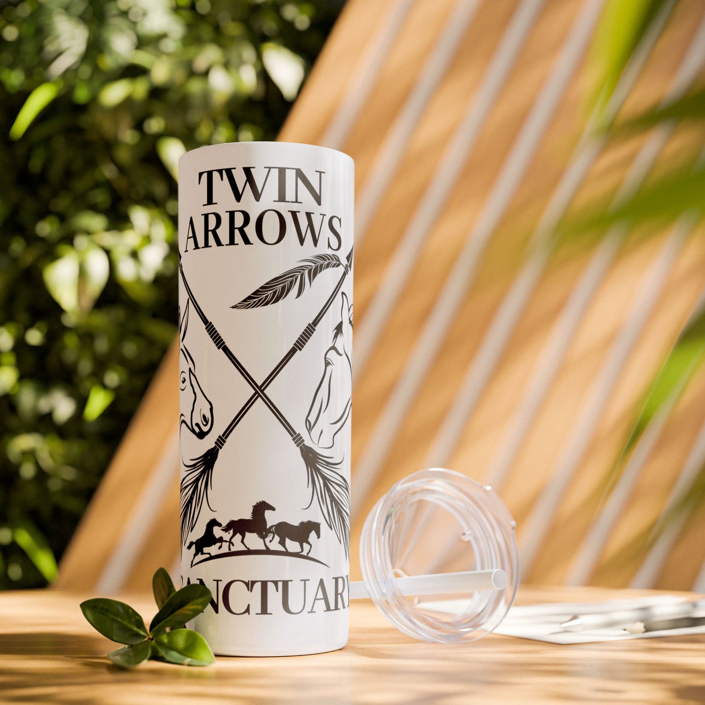 Twin Arrows Logo Tumbler with Straw, 20oz