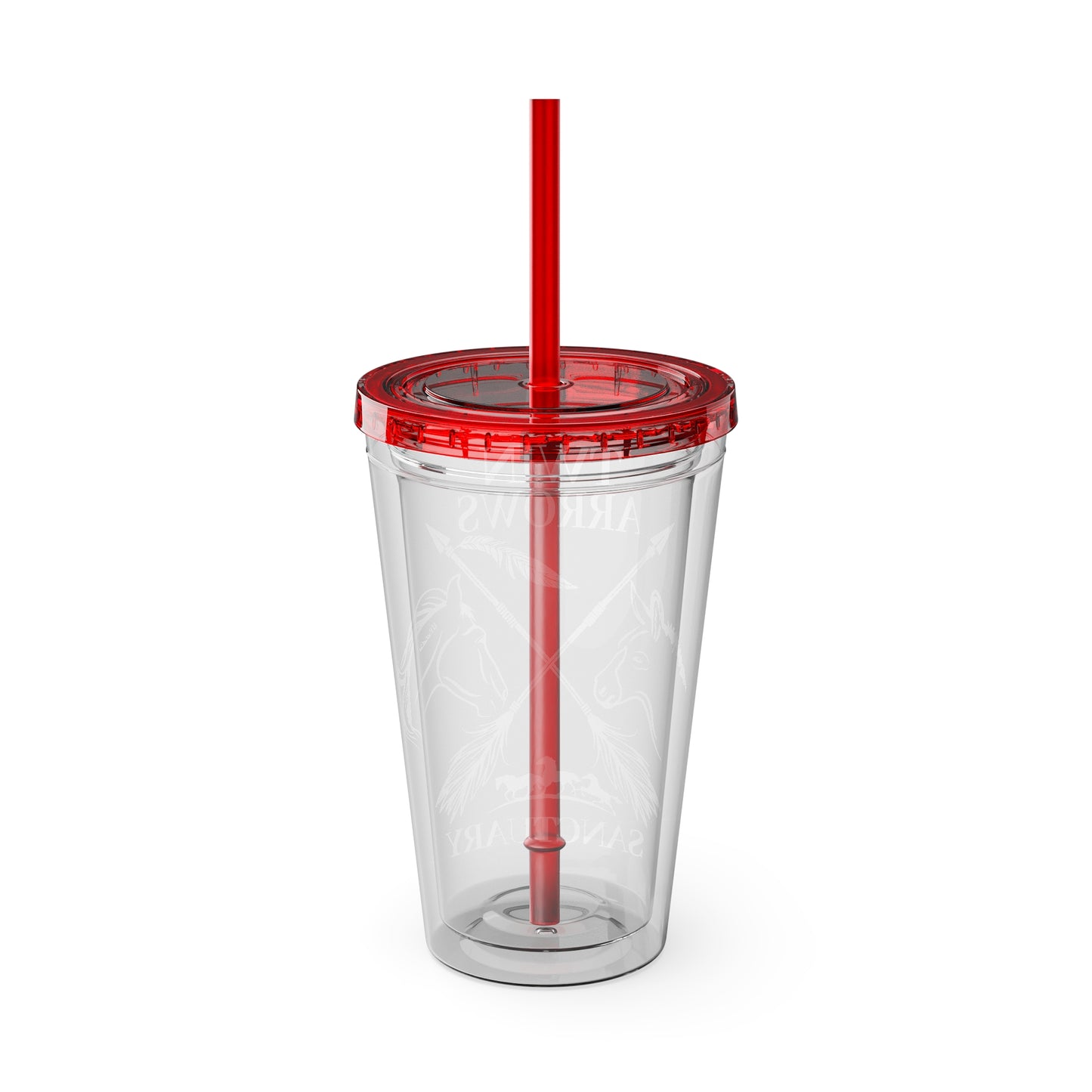 Twin Arrows Sanctuary Tumbler with Straw, 16oz