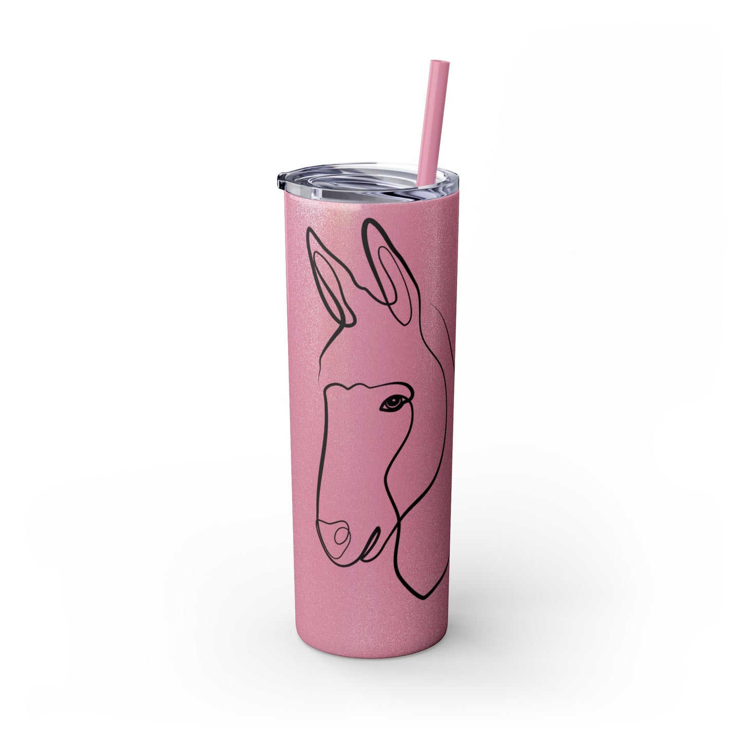 Charlie The Burro Tumbler with Straw, 20oz