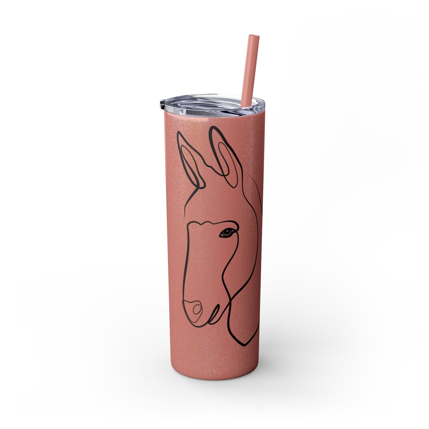 Charlie The Burro Tumbler with Straw, 20oz