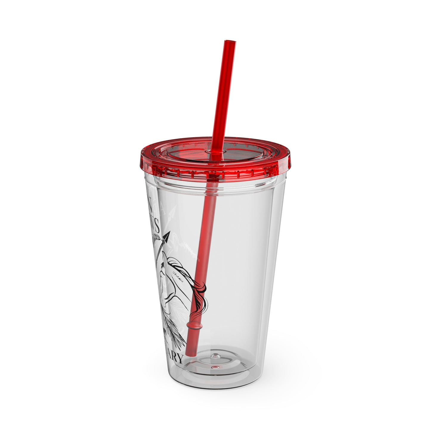 Twin Arrows Sanctuary Tumbler with Straw, 16oz