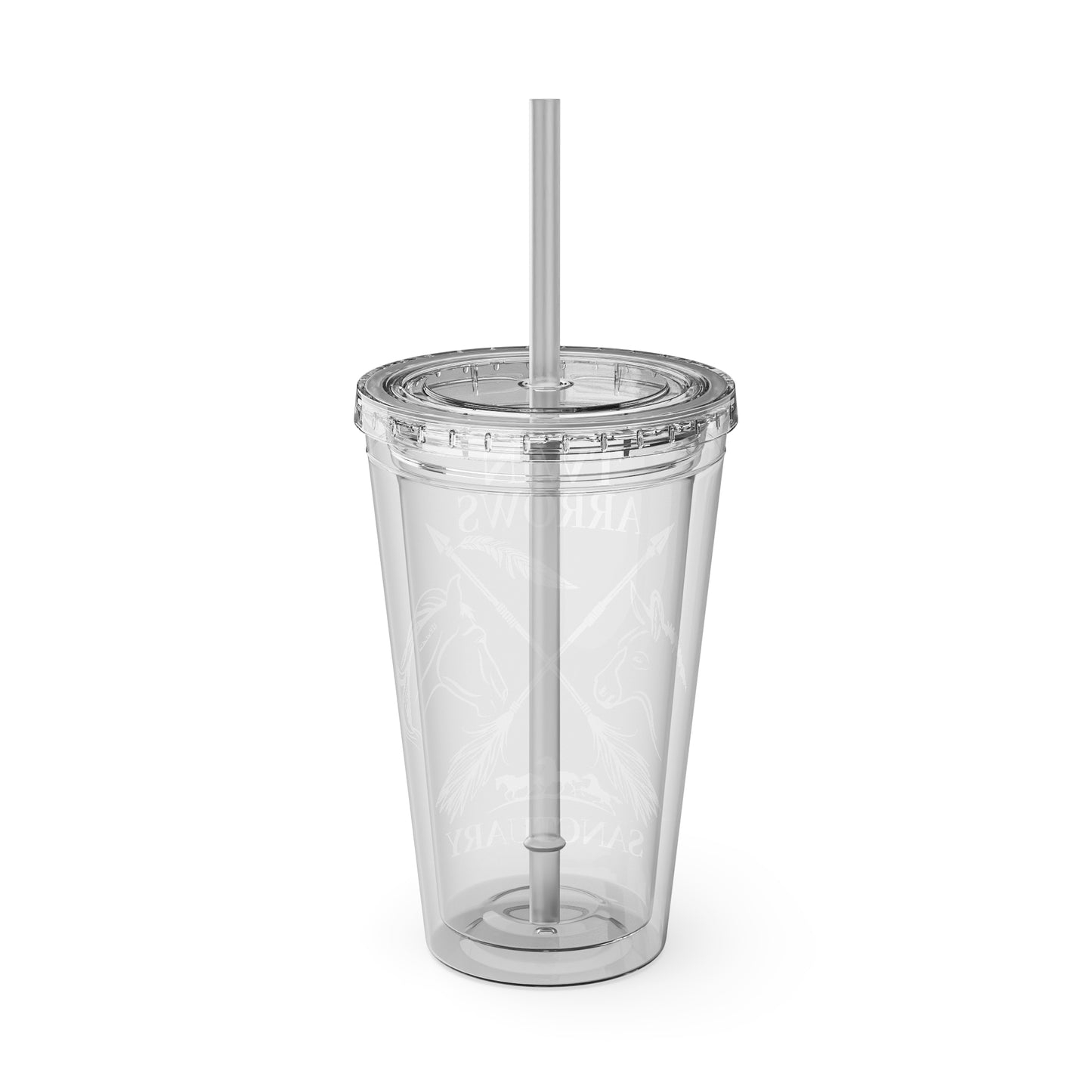 Twin Arrows Sanctuary Tumbler with Straw, 16oz